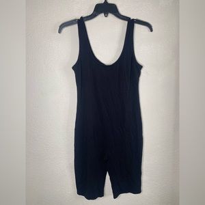 Black short romper